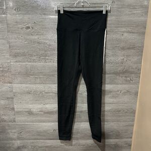 Victoria's Secret PINK High Waist Full Length Black Stripe‎ Leggings S Small